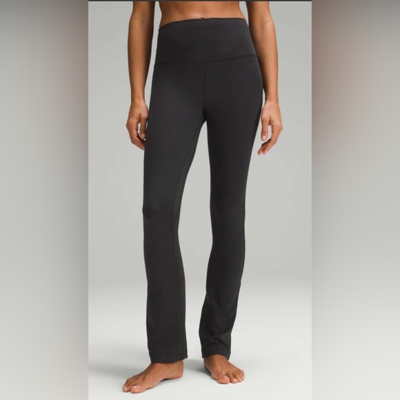 Lululemon Black High-Rise Mini-Flared Pants 28" Inseam - Picture 3 of 7